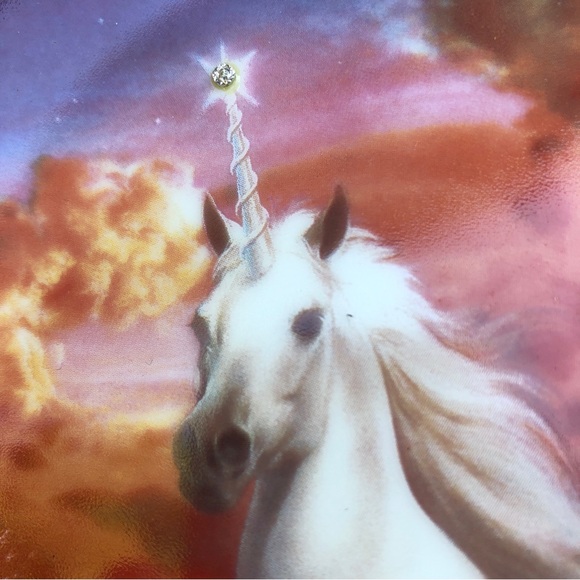 The Mystical Diamond Unicorn - limited edition collectible plate - Picture 2 of 4